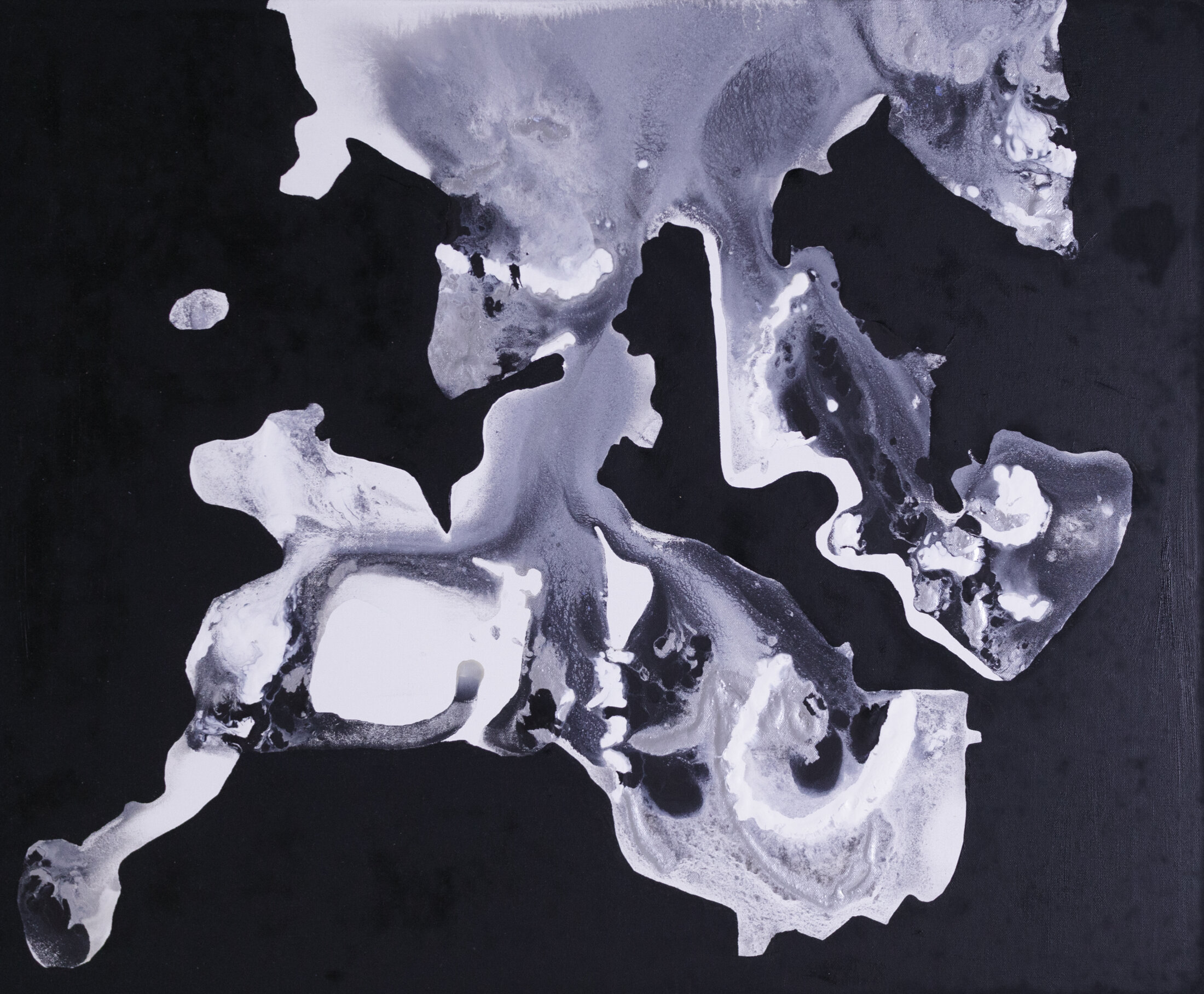 Silence Of The Horses 91 X 72cm (30F) Acrylic On Canvas 2020