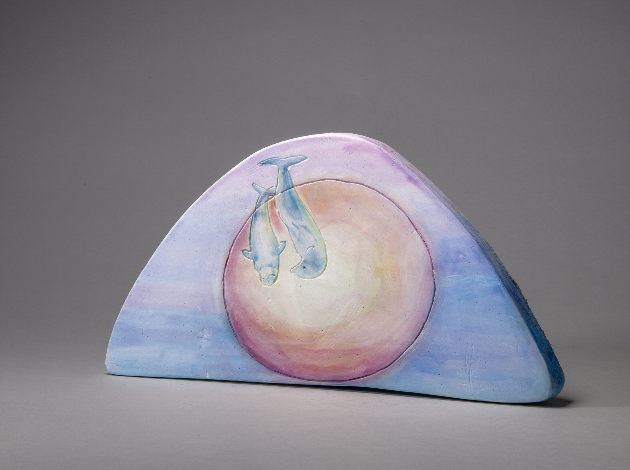 내 사랑보다 태양이 먼저 식을 걸 19 X 35 X 3cm Watercolor On Plaster 2015