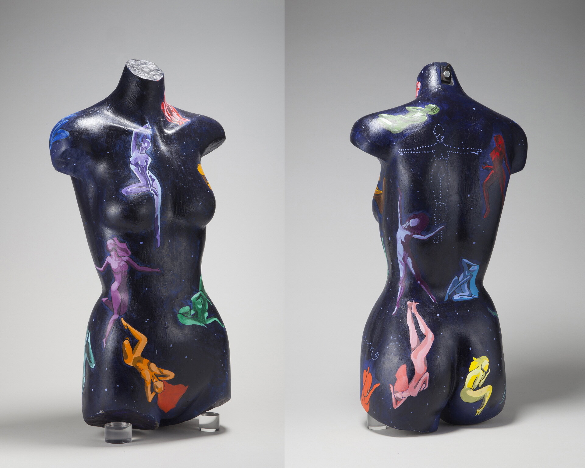 밤하늘의 감정들 뒷면 75 X 39 X 23cm Acrylic On Mannequin 2014 (2)