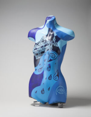 Blue People 75 X 39 X 23cm Acrylic On Mannequin 2014